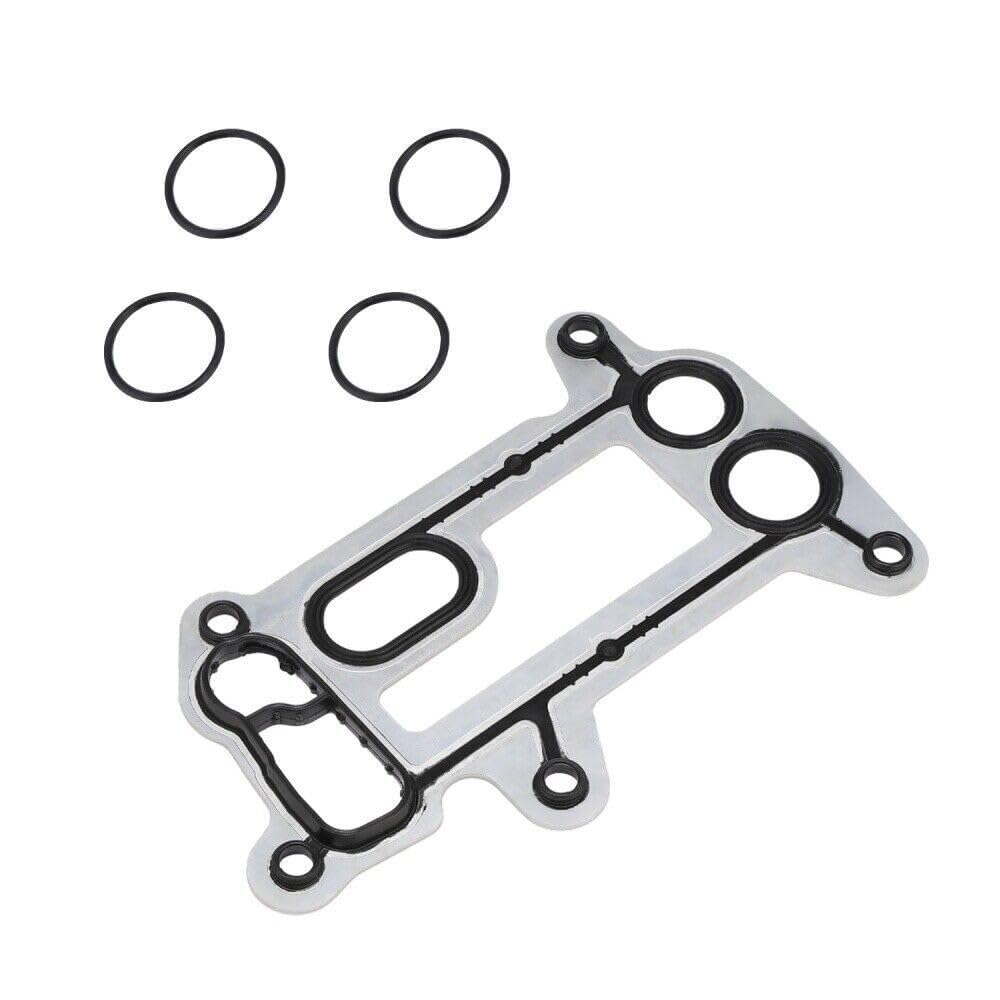 Motore Radiatore Olio Alloggiamento Guarnizione con O-Ring Kit Guarnizione Filtro Olio Guarnizione Alloggiamento Filtro Olio Lega di Alluminio Alloggiamento Filtro Olio Guarnizione Kit