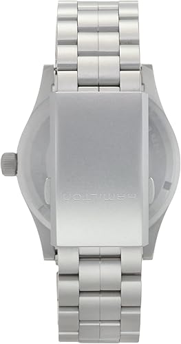Miniatura 3 de Hamilton Watch Khaki Field Mechanical 42mm Case, Black Dial, Silver Stainless Steel Bracelet (Model H69529133)