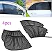 BAITENG Parasole Auto Bambini 4 Pezzi Auto Anteriore + Lato Posteriore Copertura della Finestra Tenda Parasole Protezione UV Schermo Solare Tenda da Sole Solare Zanzariera Polvere Accessori Auto
