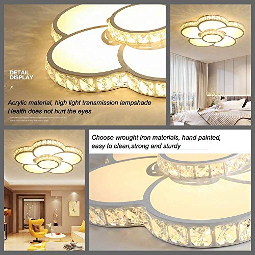 Plafond de fleurs moderne avec éclairage harmonieux de 60 cm - 3