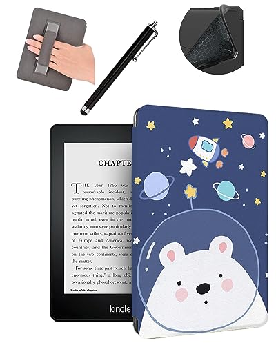 enoxboo Case for Kindle 11th Generation 2022, Model NO: C2V2L3, Cover with Handheld Function and Soft TPU Back Shell