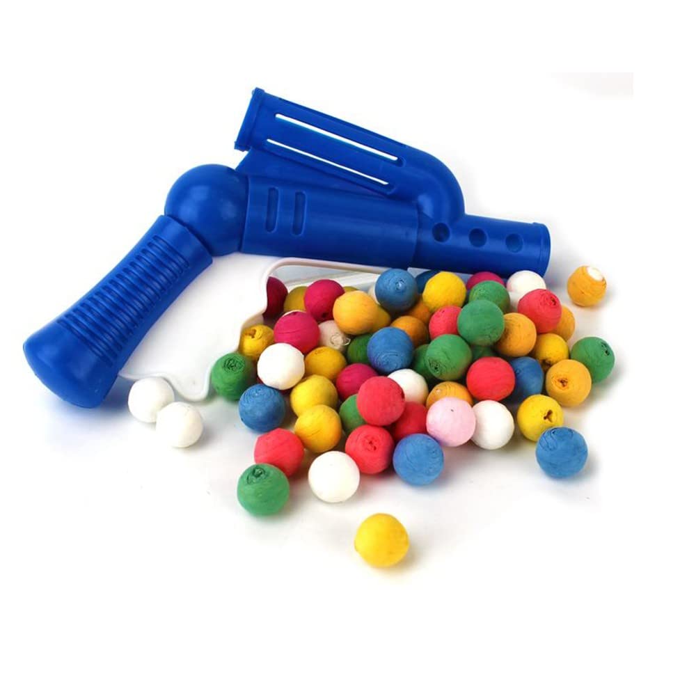 Cotillons d'Alsace CDA Lanceur Plastique 30 Boules Papier Multicolore