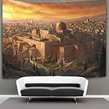 [Taille parfaite]: 70cm x 100cm, 100cm x 150CM, 130cm x 150CM, 150CM x 200cm, 180cm X 230cm, plusieurs tailles pour vos murs! Nous offrons également un paquet d'accessoires de suspension comprenant: 2 clips avec des barbes et 3 crochets à clous non marqués, il suffit de fixer l'extrémité de la couverture murale au mur pour une installation facile et sans endommager le mur.