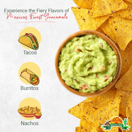 Image of Cantina Mexicana Guacamole Dip | Avocado | Mexican Cuisine | Seasoning & Spread | Contains Avocado Fruit , Green & Red Paprika, Onion, Tomato & Cheese Powder | Used for Tacos, Burritos & Nachos | Slightly Spicy | Vegetarian (1000g)