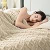 Aganear Throw Blanket - Cozy Soft Lightweight Fuzzy Throw Blanket for Women Portable Throw Blankets for Couch, Warm Present for Birthday, Christmas, Halloween, Housewarming(50"x60", Khaki) #3