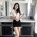 SINGUYUN Women's Office Secretary Uniform Sexy Teacher Costume Cosplay Lingerie With Socks (1015White)