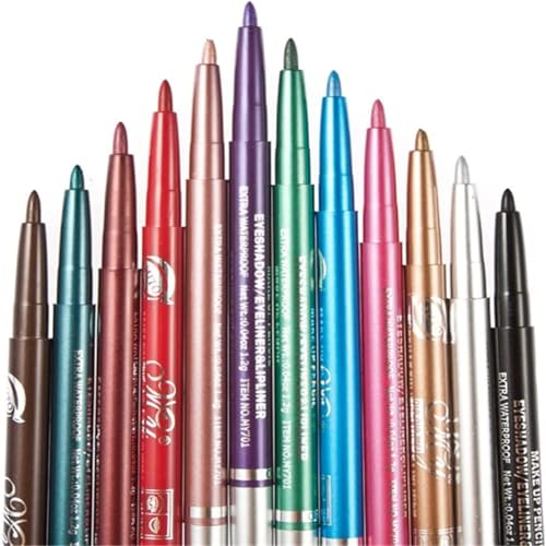 Set Kit 12 lápices para ojos, cejas y labios retráctiles miniatura 1