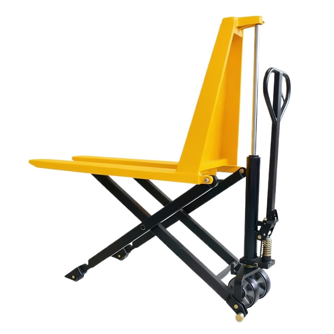 Cenz-888 pallet truck Manual Scissor Lift Stacker 1000kg Hydraulic Fork for Workshop Loading(Small)