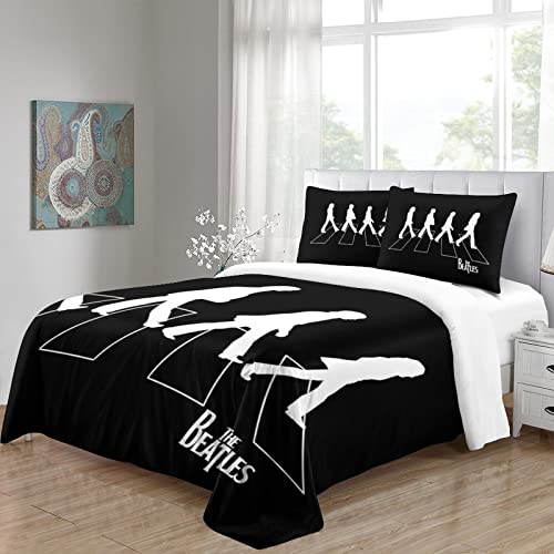 The Beatles Parure De Lit 3 Pièces pour 2 Personnes À Groupe de Rock Rock ‘n’ Roll Impression 3D Housse De Couette en… - Les Beatles, Paul McCartney, John Lennon, RIngo Starr, George Harrison The Beatles Parure De Lit 3 Pièces pour 2 Personnes À Groupe de Rock Rock 'n' Roll Impression 3D Housse De Couette en… – Image 5