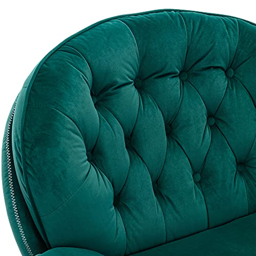 Sillón plegable terciopelo color verde miniatura 6
