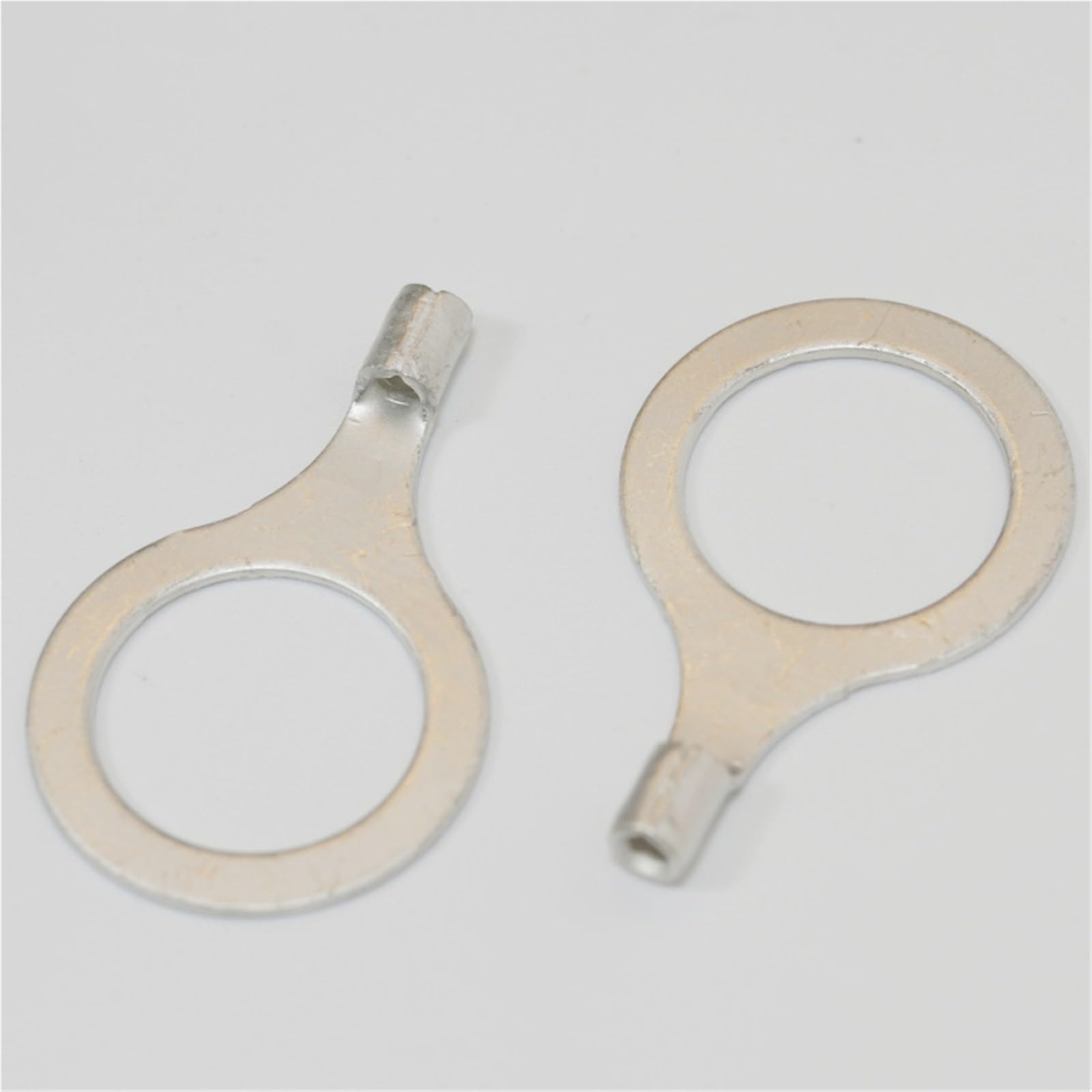 Terminal De Cable Conector De Terminal Cable Eléctrico Anillo Engarzado En Frío Sin Soldadura, Pala RNB No Aislada Cobre Estañado(RNB5.5-10 100pcs)