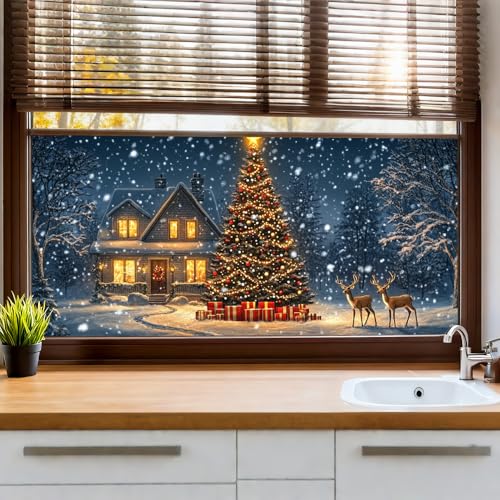 Film para ventana decorativo PVC 39 x 17 pulgadas miniatura 1