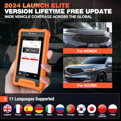 Launch YZB10 2024 Launch Creader Elite Obd2 Scanner For Honda Acura, Full System Bi-Directional Diagnostic Scan Tool thumb #6
