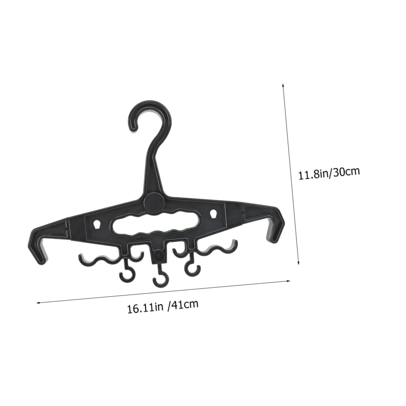 Unomor High Load Hanger Pants Hanger Hanging Racks for Clothes Heavy Duty Hangers for Skirts Outdoor Equipment Tatical Gear Heavy Duty Clothes Rack Industrial Plastic Clothes Hook Black