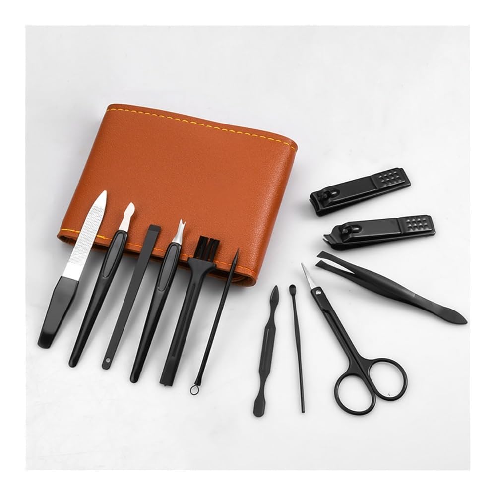 Cortaúñas, Set de manicura Profesional de 12 Piezas, Kit de Cuidado de uñas