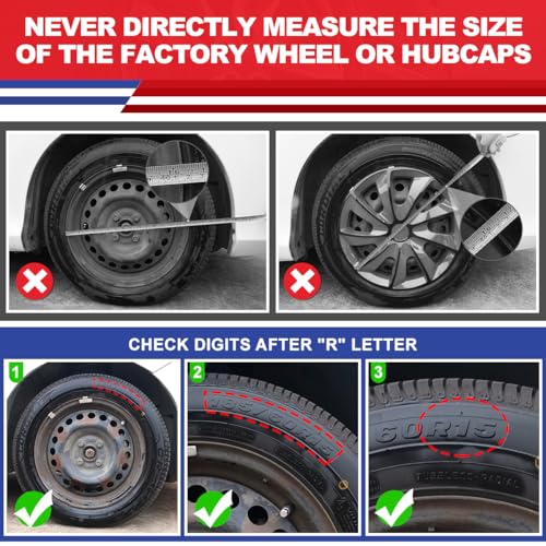 Image of Winjet 16 inch Hubcaps Wheel Rims Cover for 2013-2019 Nissan Sentra & 2011-2017 Nissan Leaf Wheel Rim Covers,Heavy Duty PP Material Snap On Installation (16 Inch Set of 4, White Lacquer)