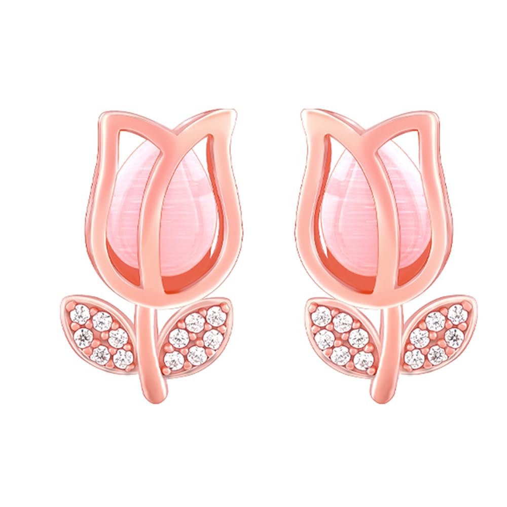 GIVA 925 Silver Rose Gold Pink Quartz Flower Earrings| studs to Gift Women & Girls | With Certificate of Authenticity and 925 Stamp | 6 Months Warranty* (B0CVN6TYFJ) Amazon Price History, Amazon Price Tracker