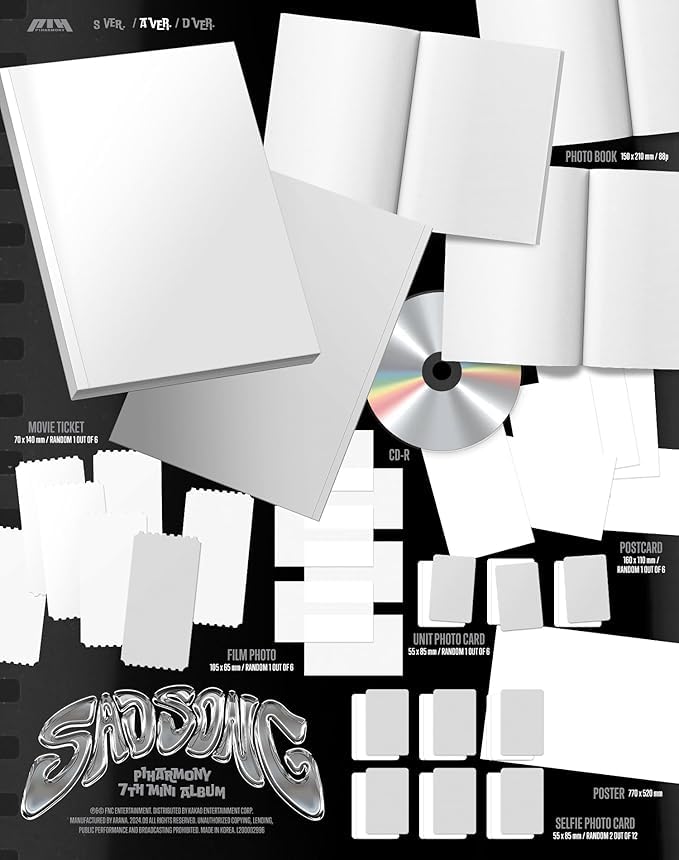 Album P1Harmony 'SAD SONG' Digipack Random Version + Pre-Order Benefits + Digital Planner BolsVos - Foto 11