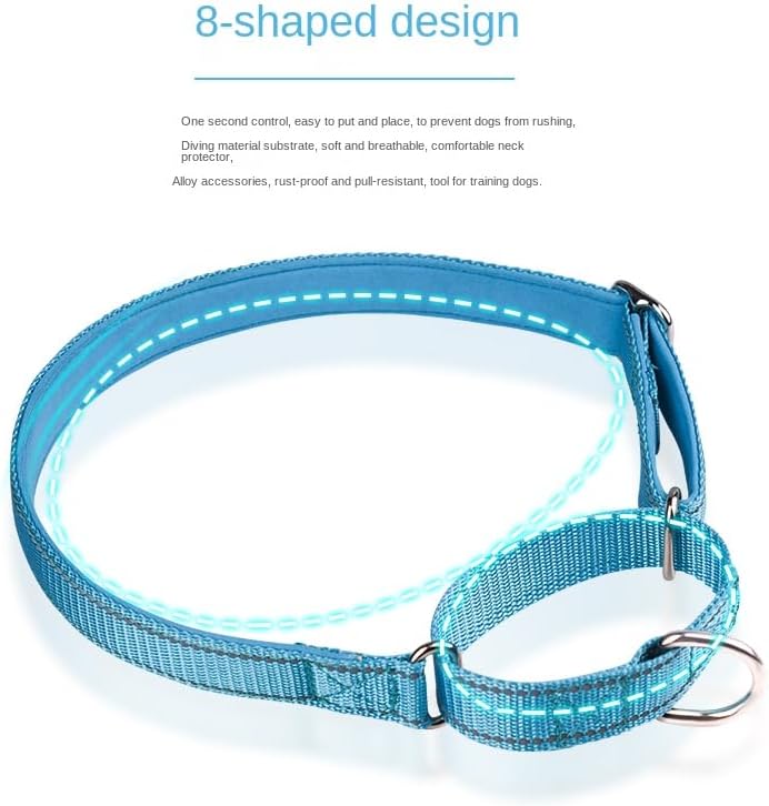 Miniatura 5 de haoyueer Collares ajustables para perros de entrenamiento de seguridad Martingala, de neopreno suave y acolchado, de nailon transpirable, para