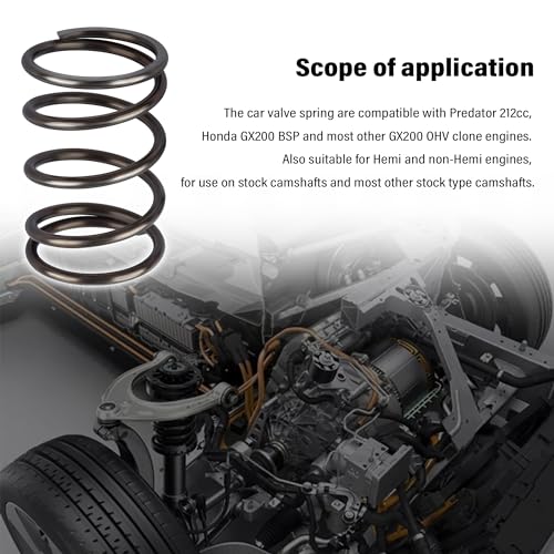 Carleef CARLEEF-QI MEN TAN HUANG/2PCS-0501 2Pcs 18Lb Car Engine Valve Springs Kit,Engine Valve Spring Tool Compatible With Honda Gx200,Predator 212Cc And Most Other Gx200 Ohv Clone Engines Automotive Accessories thumb #5