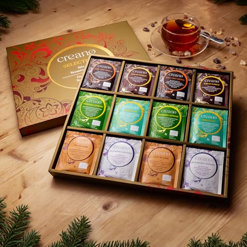 Image of Creano Organic Tea Gift Set - 48 Organic Tea Bags in 6 Dreamy Varieties - 96 g*