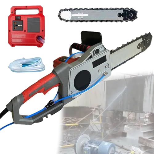 Sierra De Cadena Eléctrica para Hormigón De 35 Cm/48 Cm, Sierra De Cadena Portátil para Cortar Paredes De Granito/Hormigón/Mármol, Equipo Industrial para Cortar Hormigón con 2，35 cm
