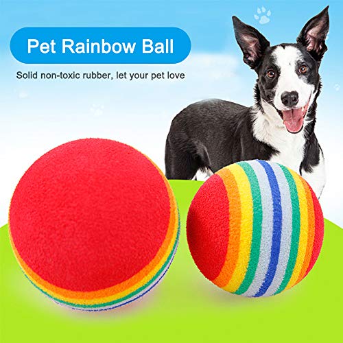 TYESHA Bola de brinquedo para animais de estimação, bola de brinquedo para gatos e gatos, bola de br