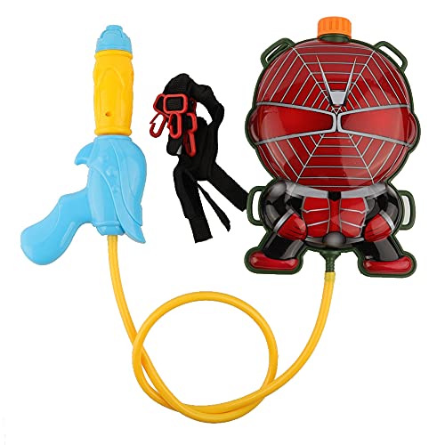 Crianças mochila pistola de água colorido estilo desenho animado brinquedo de jogo de longo alcance para crianças praia (homem aranha)