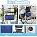 YBEATY Walker Bag Walker Storage Bag with Reflective Strips Folding Basket Wheel Chair Accessories Bags Lightweight Hand Free Storage Carrier Tote Universal Size for Seniors Rollator Accessories(Blue)