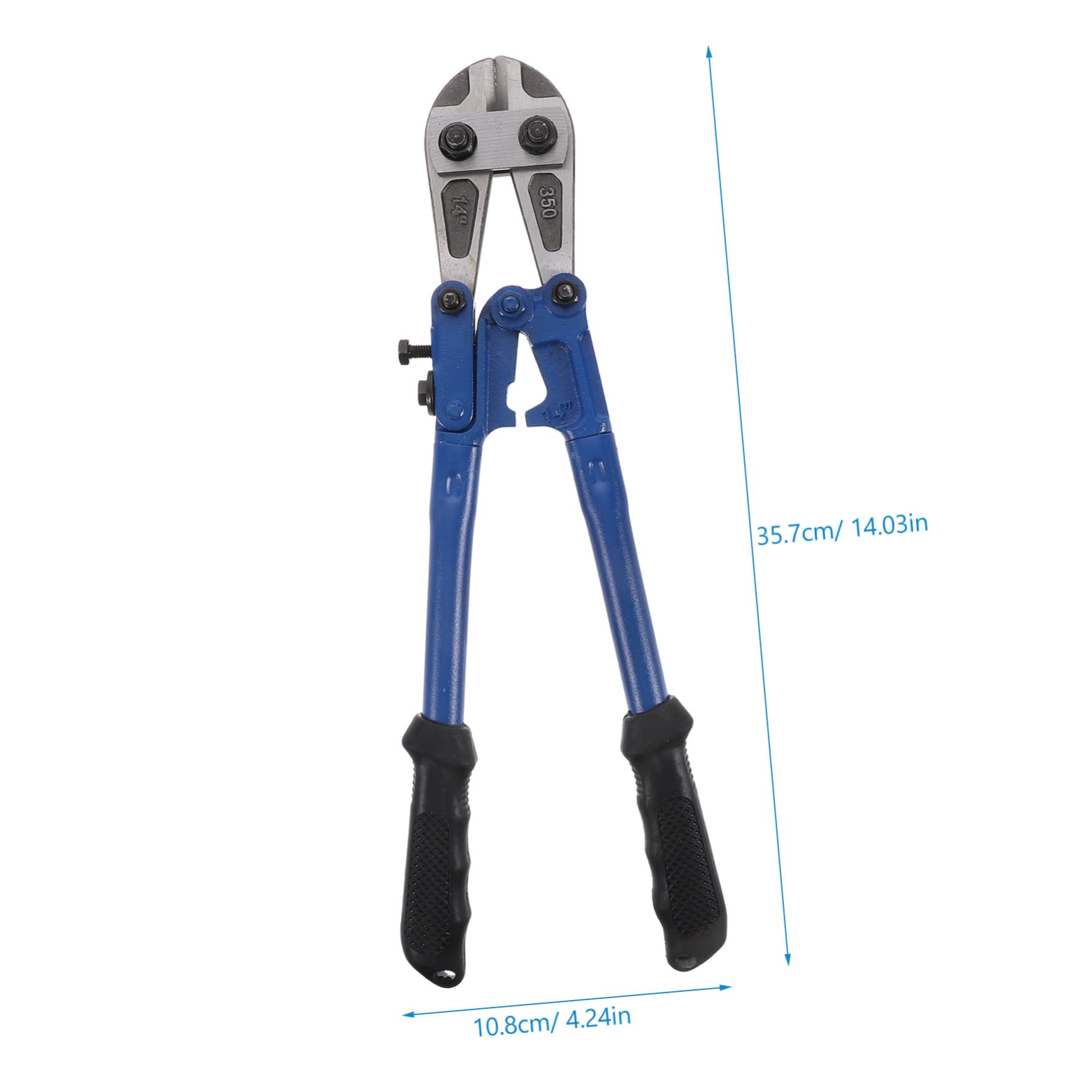 Tronchese 14 Pollici in Acciaio T8 Impugnatura Ergonomica in Gomma | Taglio Preciso di Rivetti e Catene, Salvasforzo, Uso Manuale in Cantiere, Officina per Artigiani e Tecnici
