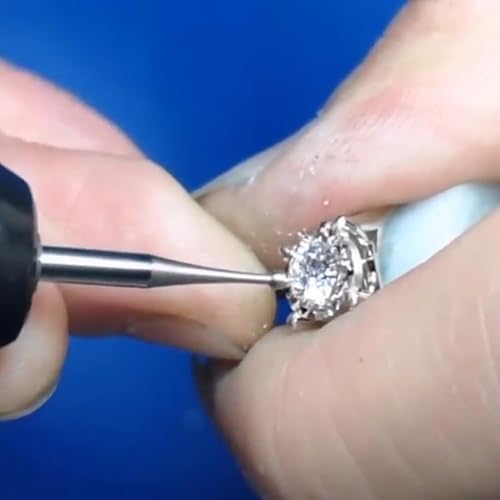 Miniatura 7 de Luo ke Juego de 12 rebabas de bolas de forma redonda, brocas de grabado para lapidaria (008-040)