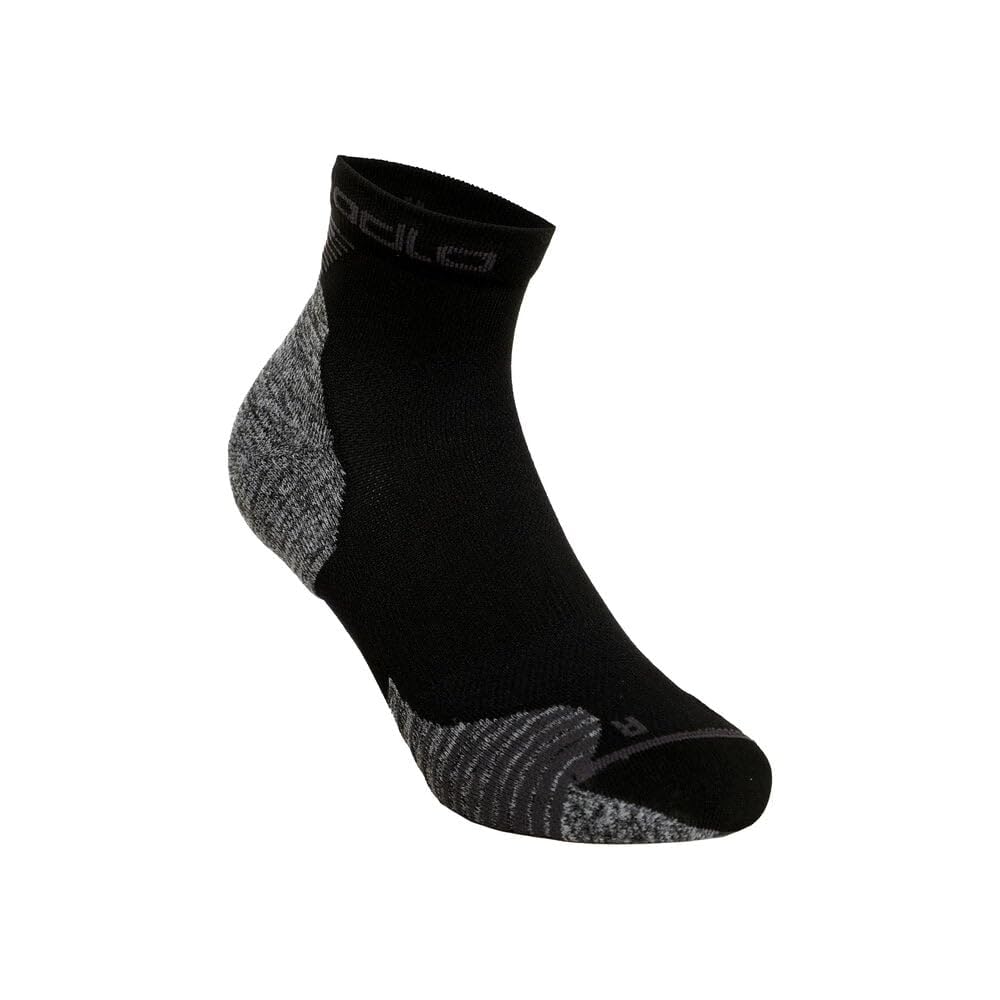 ODLO Unisex Ceramicool running quarter socks, black, 39-41
