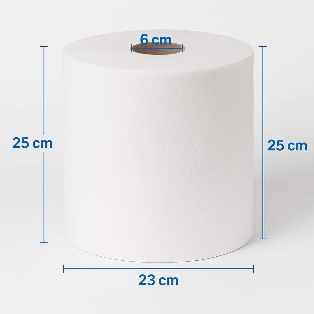 2 Rotoloni Carta Industriale Expert Reflex 800 – 2 Veli Pura Cellulosa, 395 Strappi per Rotolo, Confezione da 2 Bobine da 87 m – Asciugatutto Multiuso Bianco