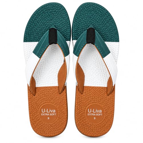Image of Extra Soft Men's Comfort Flip Flops | Cushioned Massage Sole | Lightweight Daily Wear Slippers | Ortho | Casual Wear