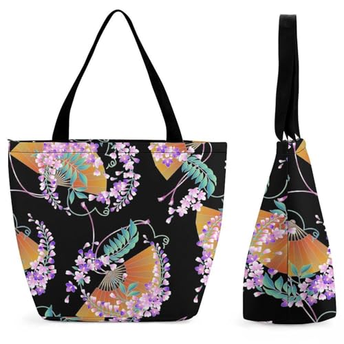 Sac de shopping pour voyage spacieux motif fleurs finis les sacs encombrants