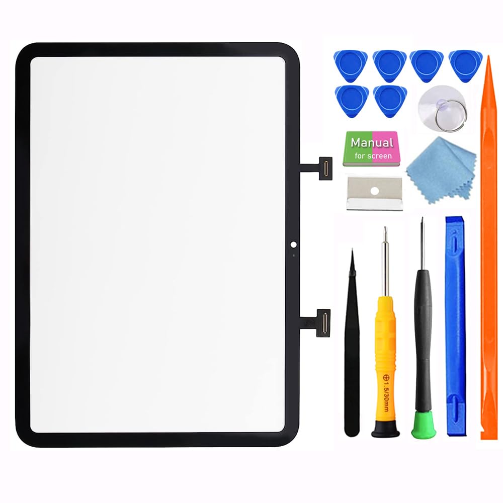 GoodFixer for iPad 2022 (10th Generation) A2696 A2757 10.9 Inch Screen Replacement Digitizer Touch Glass Kits, fit iPad 10 (10th Gen) [without LCD]