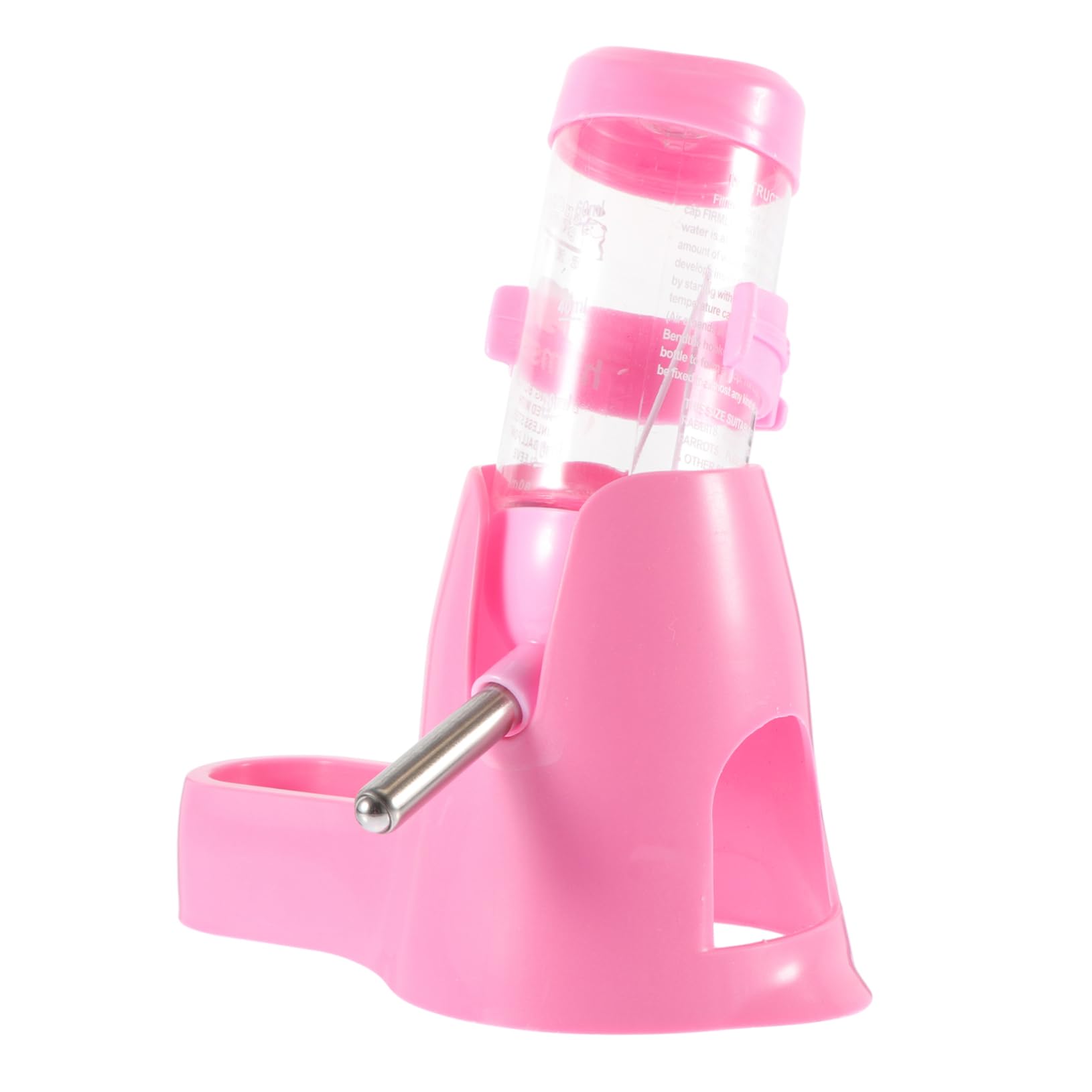 HOLIDYOYO Portable Pet Water Bottle 80ml Plastic Water Feeder for Hamsters Multi-Function Small Pet Feeder