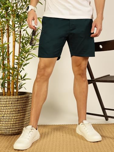 Image of Thomas Scott Men's | Solid | Chino Shorts | Regular Fit | 100% Cotton | Above Knee | Casual Short