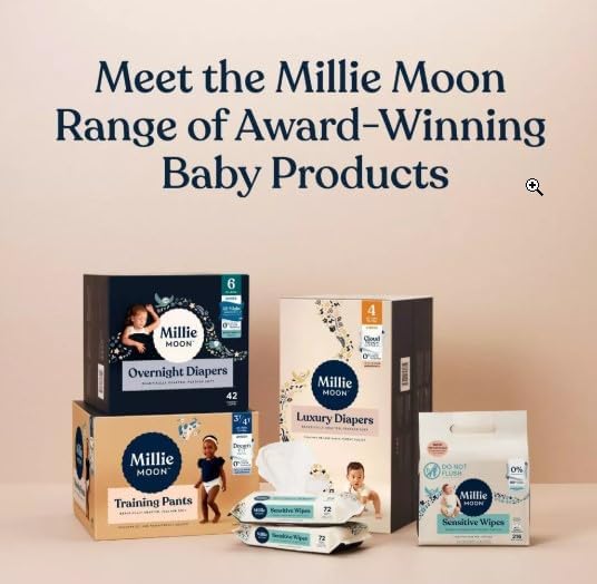 Millie Moon Luxury Disposable Diapers ~ (Size 4-72ct)