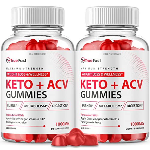 IDEAL PERFORMANCE (2 Pack) True Fast Ketos ACV Gummies, True Fast Ketos Gummies, True Fast ACV Gummies (120 Gummies)