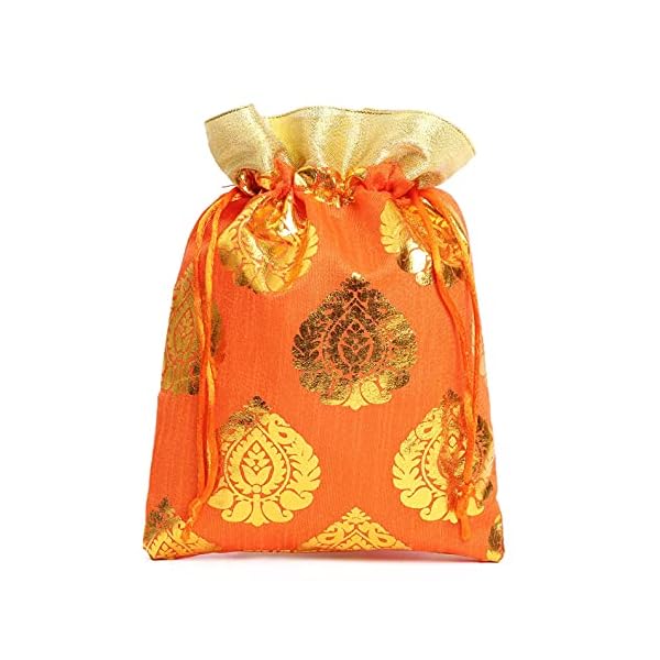 WS Wrap Shap Paan Patta Potli Batwa Bag Bridal Purse Women handbag Shagun Pouch Return Gifts - Image 4