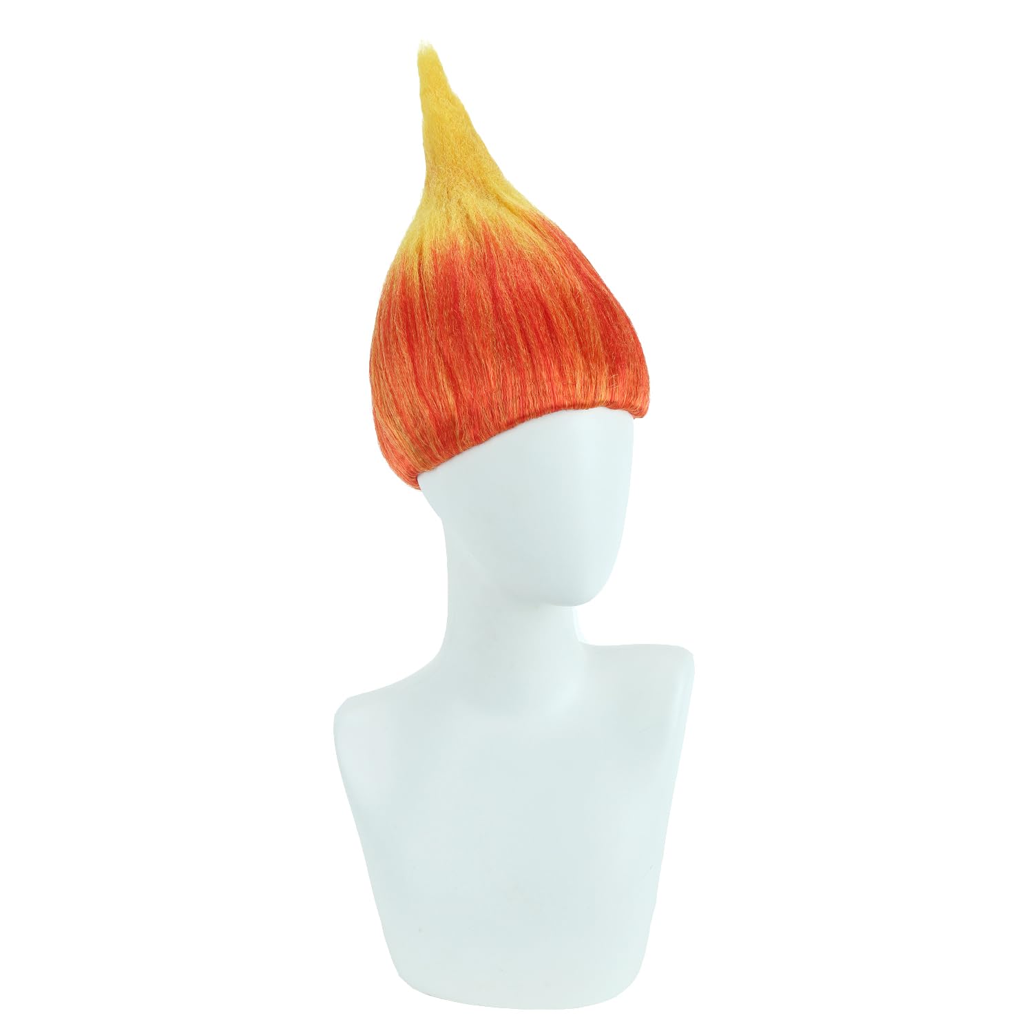 BERON Flame Shape Hair Wigs Cosplay Costume Party Wig Stylish Halloween Wig(Flame Color)