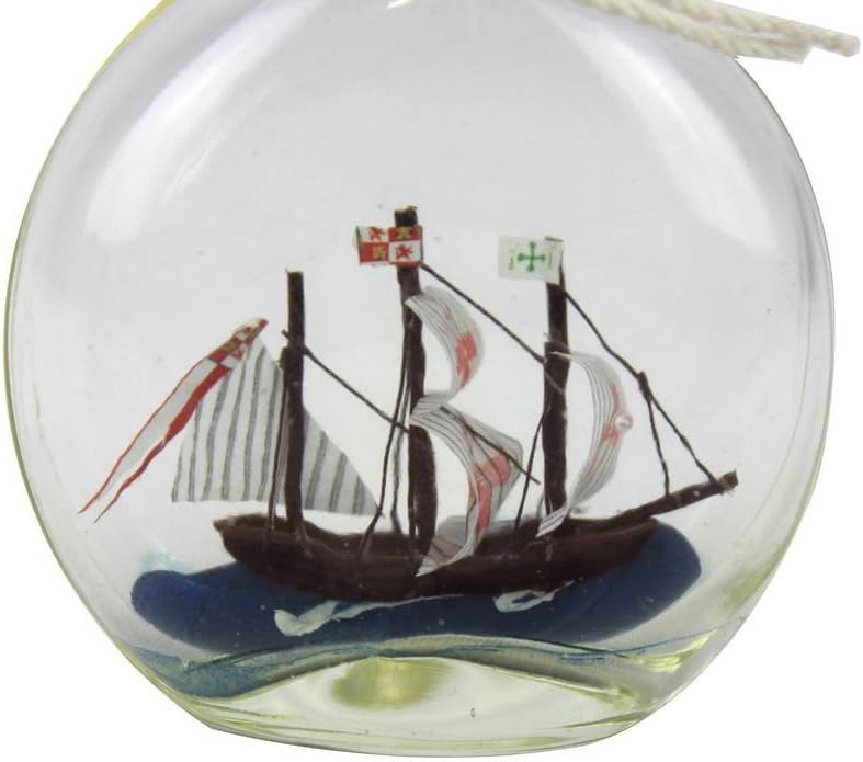 Handcrafted Nautical Decor Santa Maria Model Ship in a Glass Bottle 4 - Ship in a Bottle - Model Boat - N
