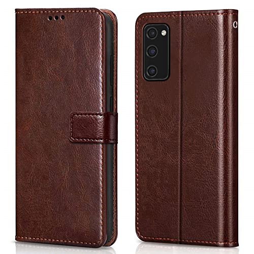 WOW IMAGINE Shock Proof Flip Cover Back Case Cover for Samsung Galaxy S20 FE | S20 FE 5G (Flexible | Leather Finish | Card Pockets Wallet & Stand | Chestnut Brown) (B09KCKLTS3) Amazon Price History, Amazon Price Tracker