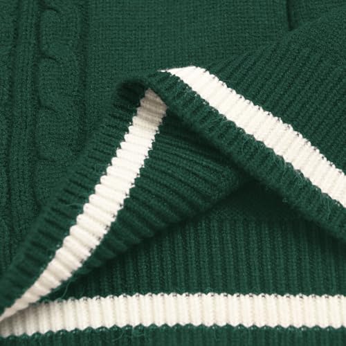 Image of Sweater Vest Women,Sleeveless V Neck Argyle Plaid Long Preppy Loose Knitted Casual School Sweaters Tank Top