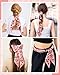 Mesovor Cherry Head Scarf Hair Neck Scarves for Women, Fashion Purse Bag Scarfs | Long Thin Satin Headscarf Headbands (Cherry (Pink))