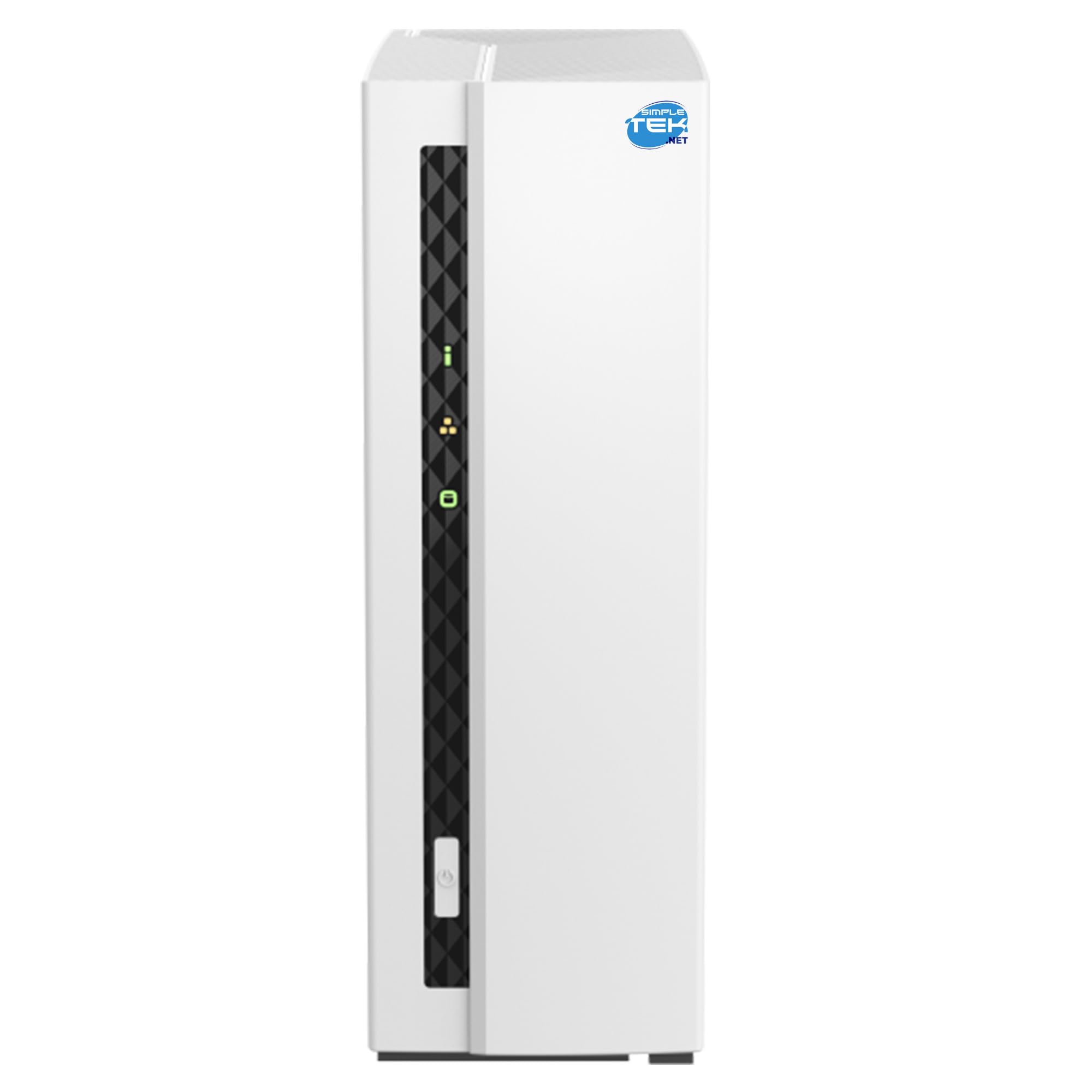 SIMPLETEK - Sistema di archiviazione di rete domestica NAS con 2 GB RAM, 1-Bay con HDD da 1TB preinstallato, USB, LAN gigabit (Ricondizionato)