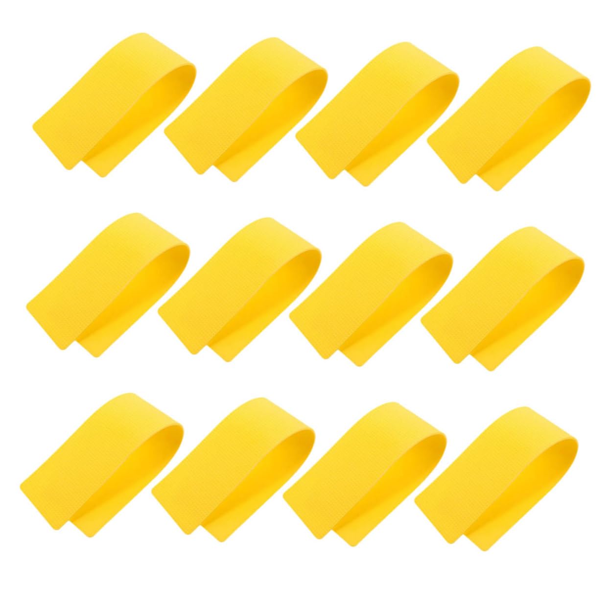 Marcadores Planos de Entrenamiento Deportivo 12 Piezas Pvc Amarillo