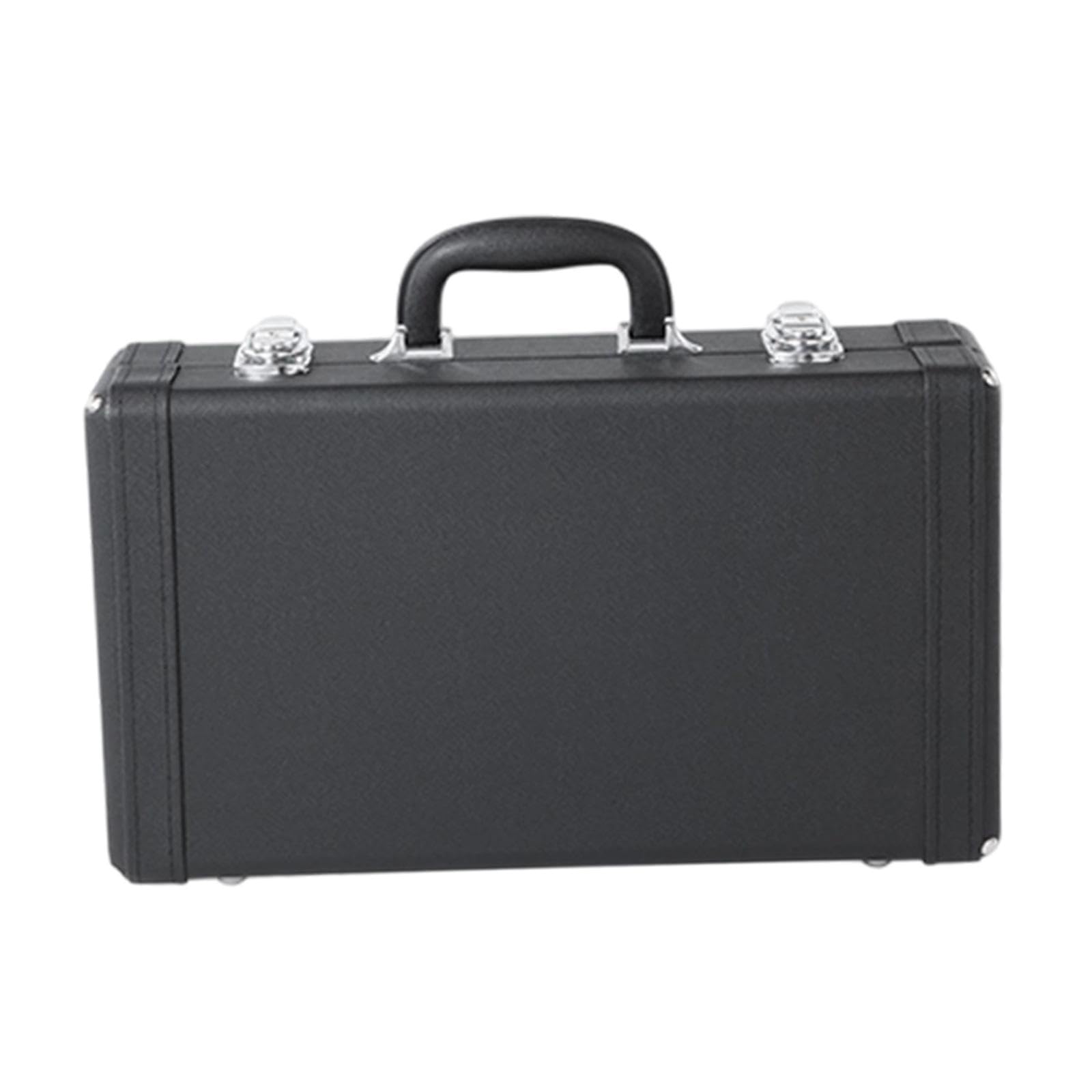 Custodia Clarinetto Bb Borsa Trasporto Accessorio Musicale Valigetta Protettiva Interno Velluto PU Pelle Resistente Doppia Chiusura Adatta per Viaggio, L