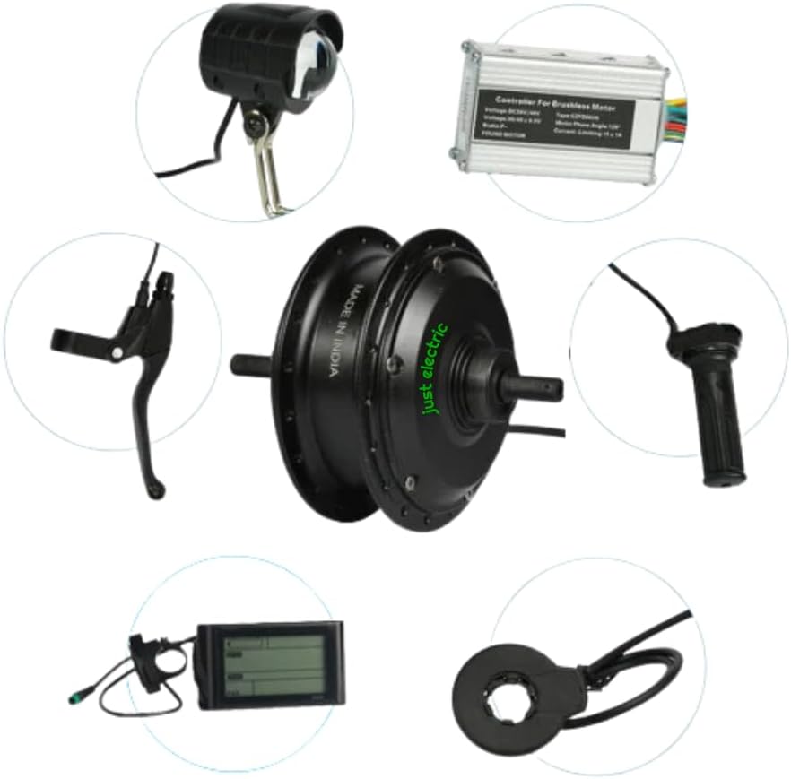 E Bike Conversion Kit For Unisex, Electric Motor Bike Kit (Multi Speed), Dual